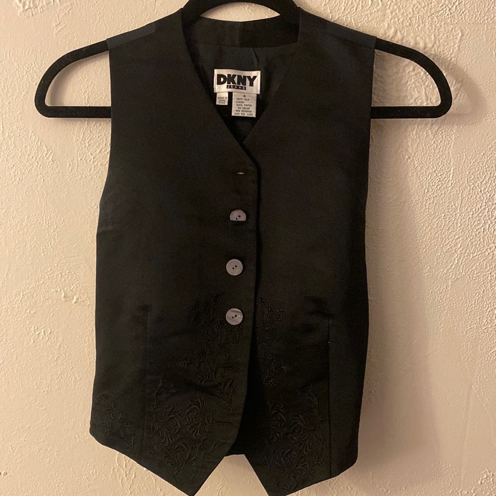 DKNY Vintage Silk Vest